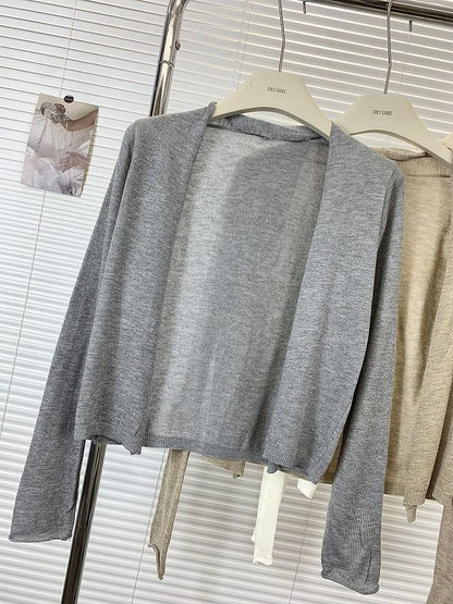 Classic Open Front Cardigan