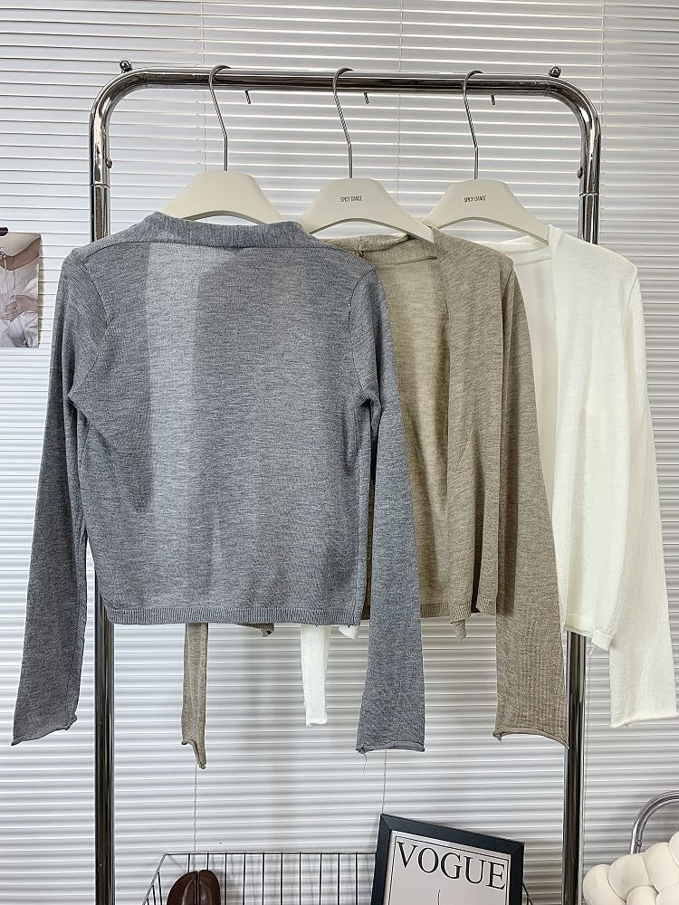 Classic Open Front Cardigan