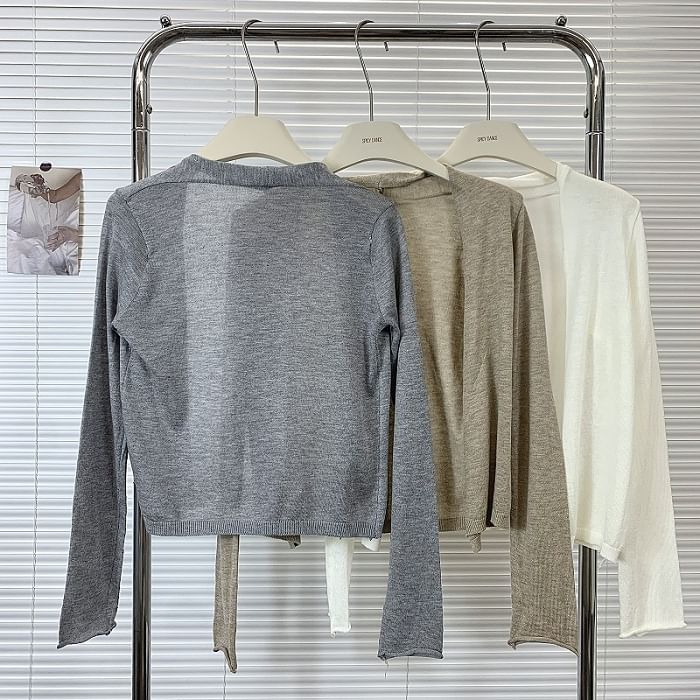 Classic Open Front Cardigan