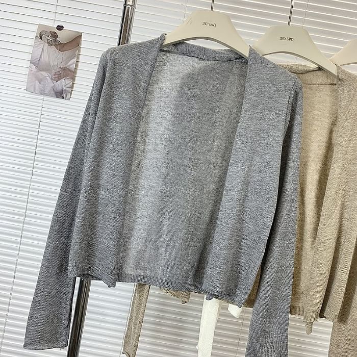 Classic Open Front Cardigan