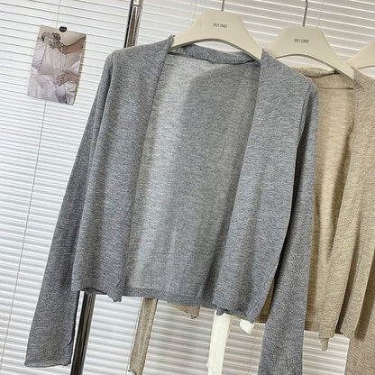 Classic Open Front Cardigan