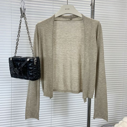 Classic Open Front Cardigan