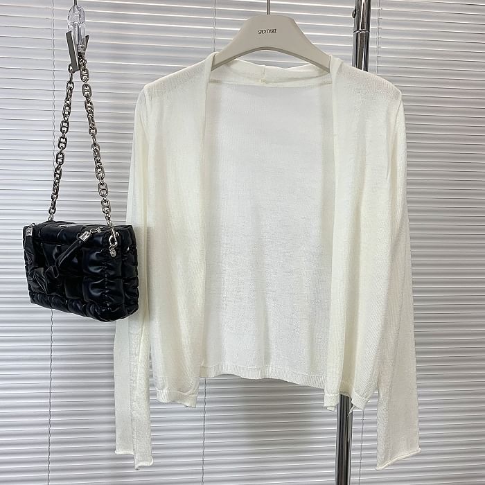 Classic Open Front Cardigan
