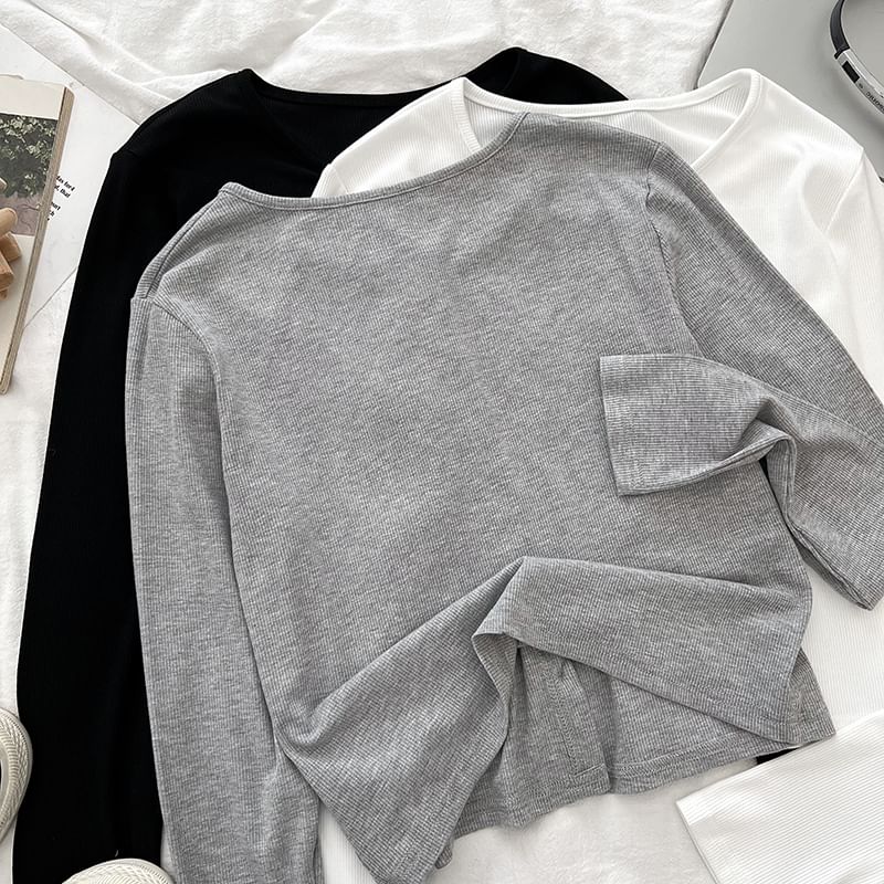 Padded Crop Camisole & Crew Neck Cardigan Set