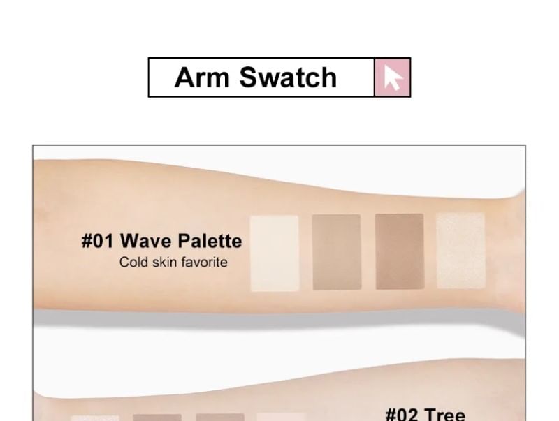 2 IN 1 Highlighter Contour Palette