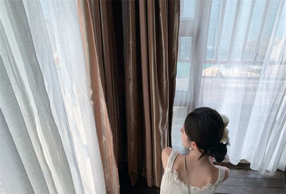 Sleeveless Plain Slit Button Maxi A-Line Dress