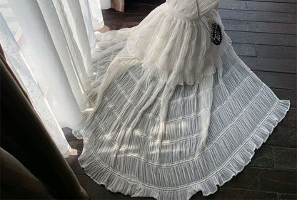 Sleeveless Plain Slit Button Maxi A-Line Dress