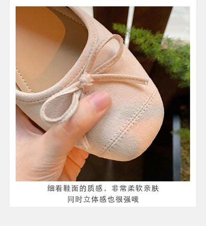 Bow Flats Square Toe