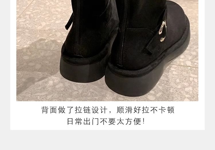 Boots Faux (Various Suede Buckled Designs)