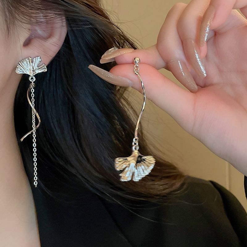 Butterfly Ear Cuff / Heart Glaze Alloy Stud Earring / Leaf Alloy Asymmetrical Dangle Earring