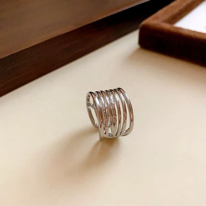 Rhinestone Alloy Open Ring / Layered Open Ring (Various Designs)