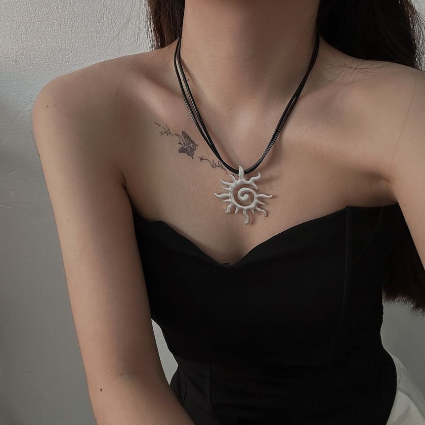 Sun Pendant Necklace