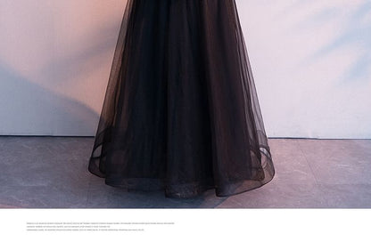 3/4-Sleeve V-Neck Lace A-Line Evening Gown / Asymmetrical Cocktail Dress