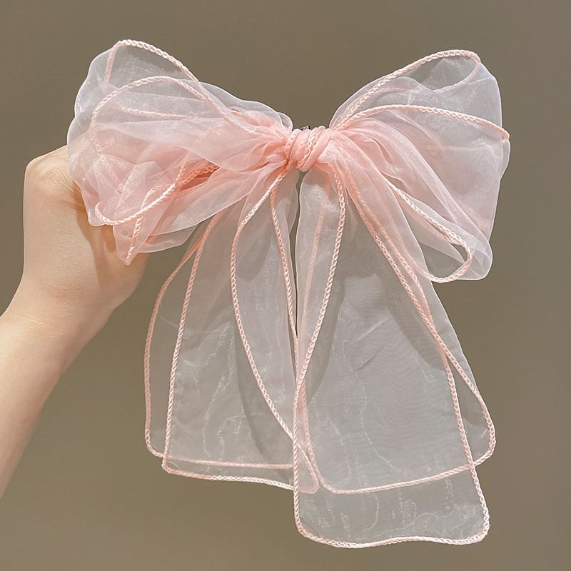 Plain Bow Mesh Headband