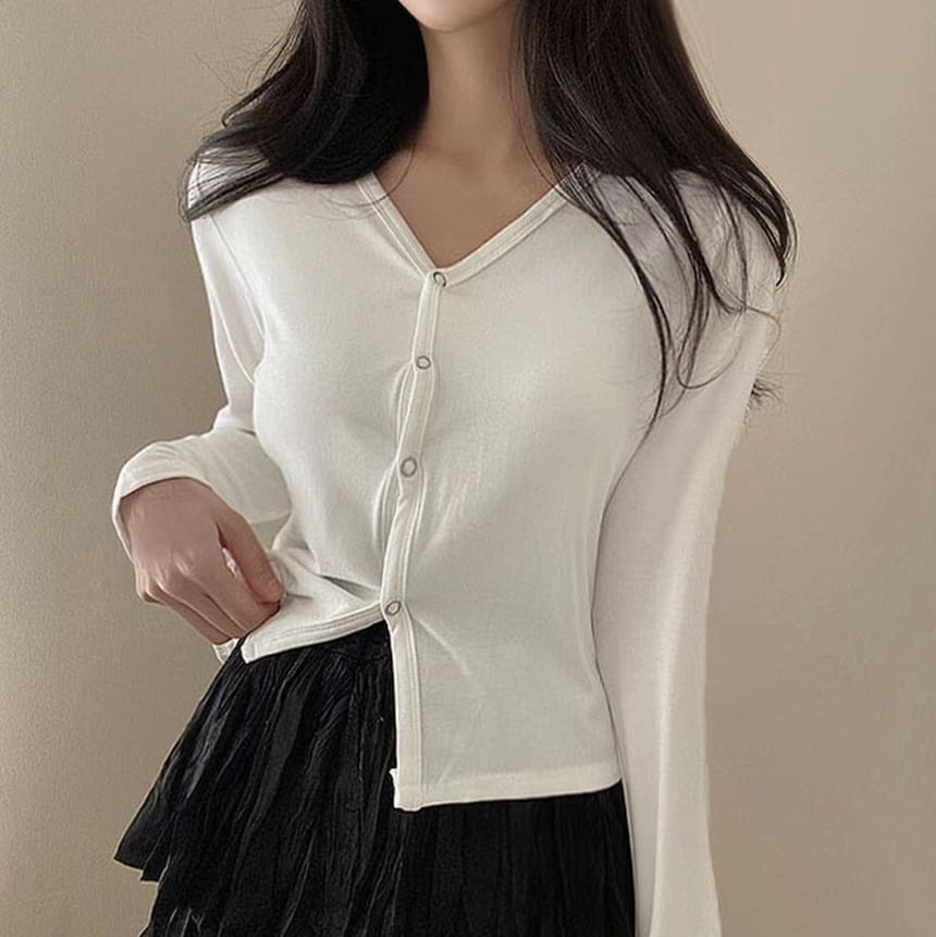 V-Neck Cardigan and Camisole Set
