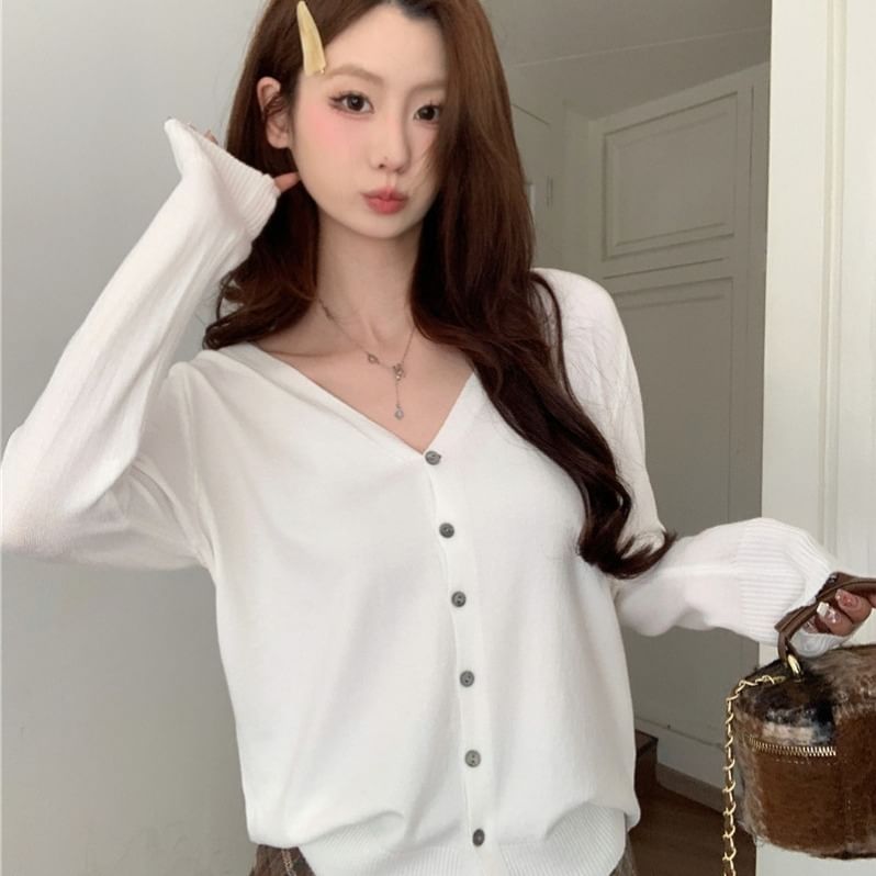 V-Neck Cardigan