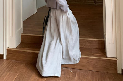 Halter Tank & Cardigan & Pleated Skirt & Culottes