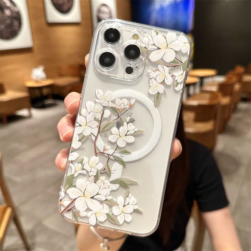 Floral Magnetic (Compatible with MagSafe) Phone Case