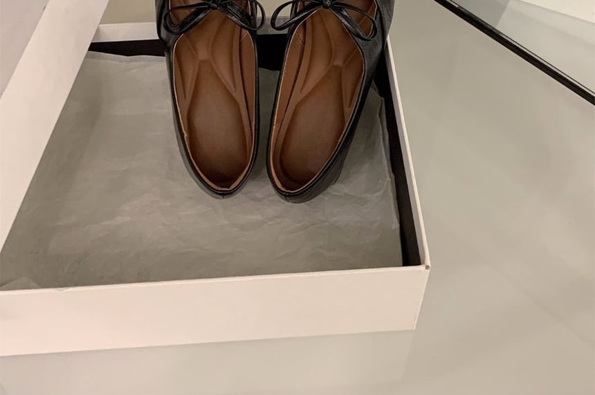 Square Toe Bow Block Heel Mary Jane Pumps