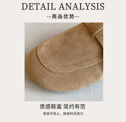 Fleece-Lined Buckled Loafers