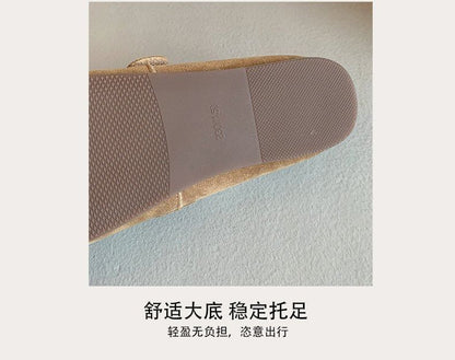 Fleece-Lined Buckled Loafers