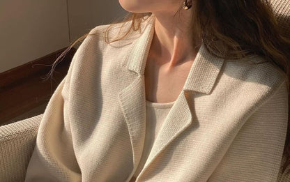Lapel Collar Cardigan