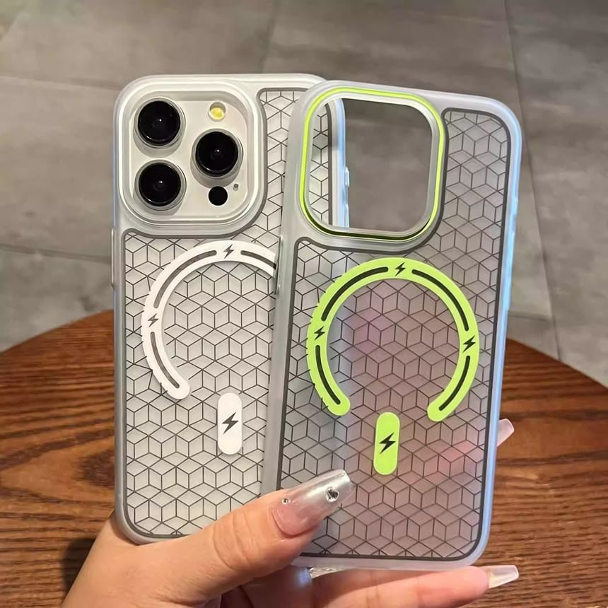 (Compatible MagSafe) Geometric Phone Magnetic Case with