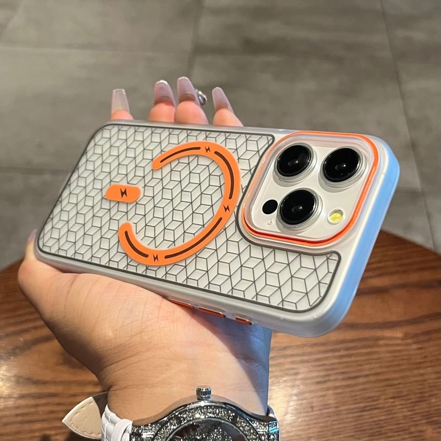 (Compatible MagSafe) Geometric Phone Magnetic Case with