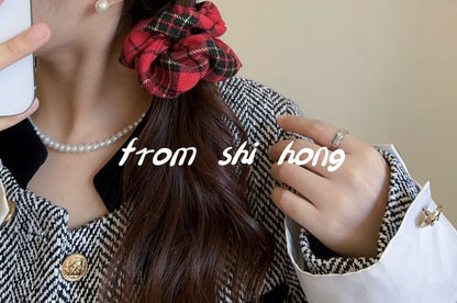 Plaid Headband / Scrunchie