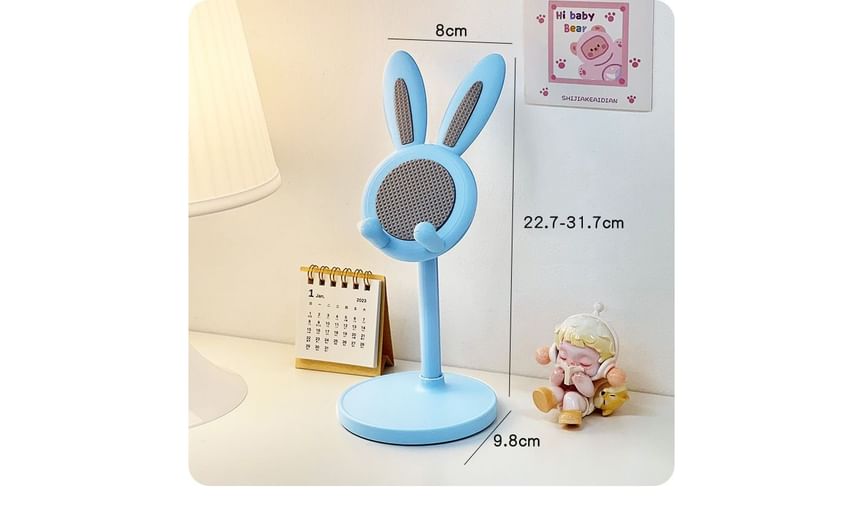 Retractable Rabbit Plastic Desktop Phone Stand