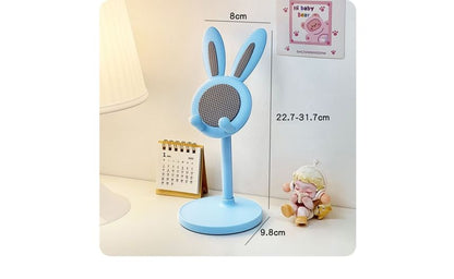 Retractable Rabbit Plastic Desktop Phone Stand