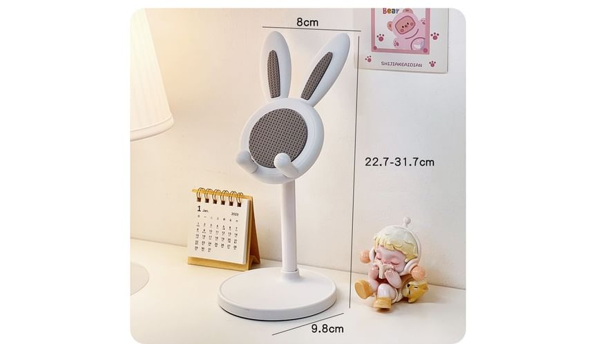 Retractable Rabbit Plastic Desktop Phone Stand
