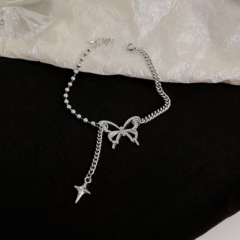 Rhinestone / Butterfly / Beaded Bracelet