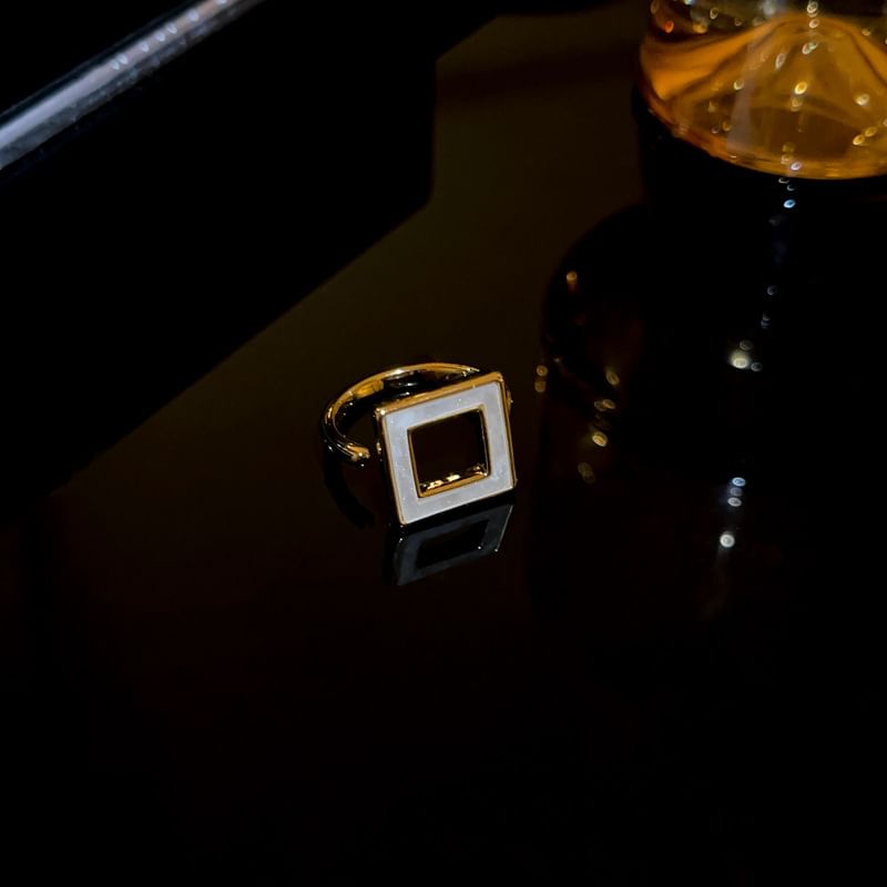 Geometric / Rhinestone Open Ring