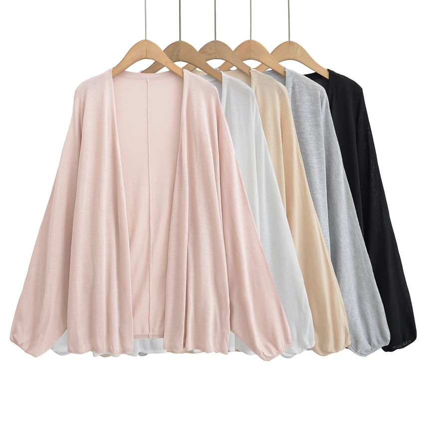 Open Front Knit Cardigan