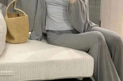 Open Front Knit Cardigan