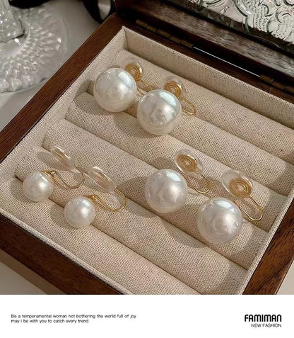 925 Sterling Silver Faux Pearl Drop Earring