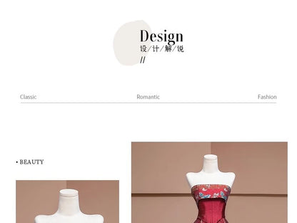 Strapless Wedding A-Line Gown Embroidered