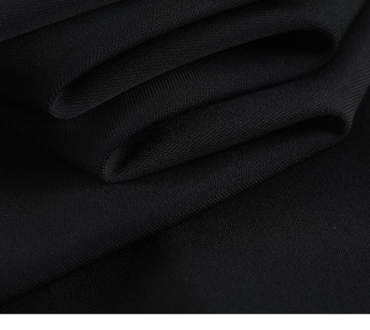 High Waist Plain Wide Leg Suit Pants