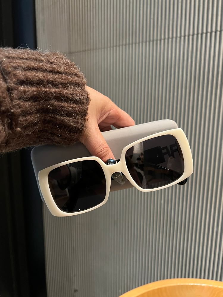 Square Polished Sunglasses
