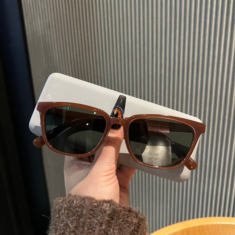 Square Polished Sunglasses