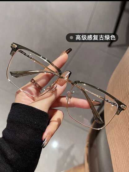 Square Metal Frame Eyeglasses Frame