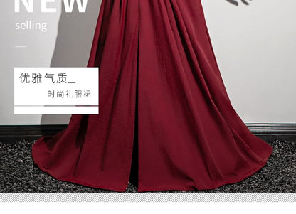 Strapless Evening A-Line Gown Plain