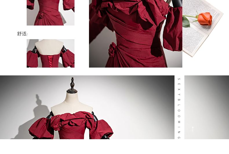 Strapless Evening A-Line Gown Plain