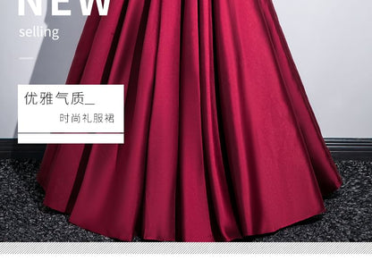 Strapless A-Line Evening Ball Gown