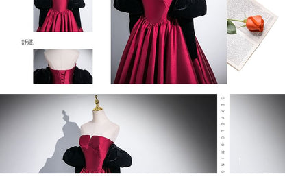 Gown Strapless Ball A-Line Evening