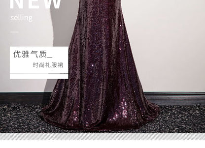 Sequin Sleeveless Gown Evening Sheath