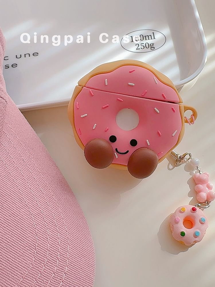 Donut Doll Chain Airpods / Pro Earphone Case