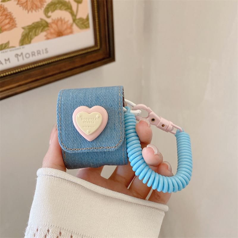 Heart Denim AirPods / Pro Earphone Case Skin