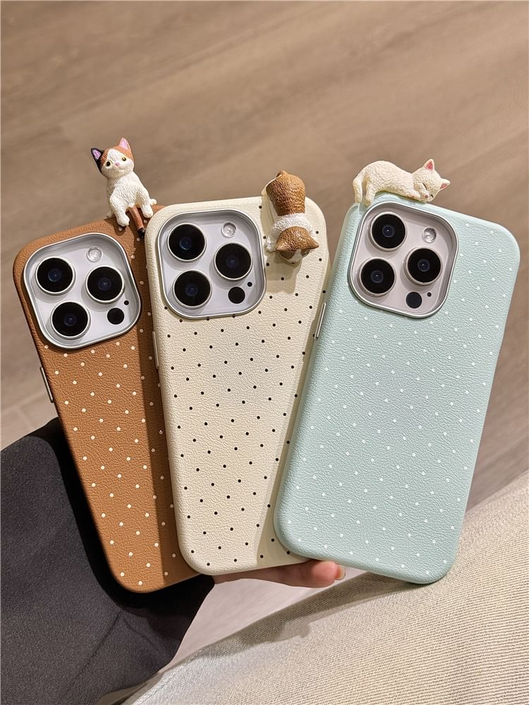 Cat Polka Dot Phone Case